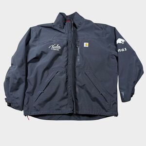 Carhartt J162 Shoreline Jacket Mens XL Black Storm Defender Waterproof Hoodless